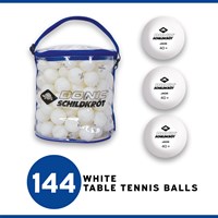 Schildkröt balles de tennis de table blanches poly 40+ 144 pièces sac-2