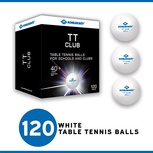 Schildkröt balles de tennis de table entraînement Poly 40+ 120 pièces blanc-2