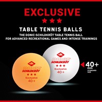 Schildkröt balles de tennis de table 3 étoiles Poly 40+ 6 pièces blanc et orange-3