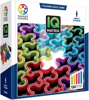 Smart Games IQ Matrix jeu de réflexion présentoir 8 pièces - 120 défis