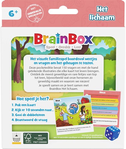 Jeu de cartes éducatif Brainbox Pocket Le corps humain apprendre corps-3