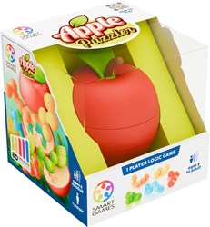 Smart Games Puzzle Pomme - Jeu de réflexion 3D avec 80 défis - Présentoir 6 pièces