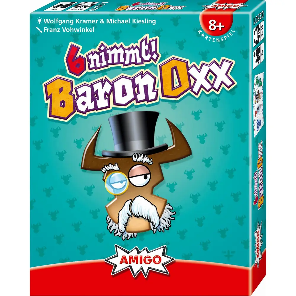 Amigo jeu de cartes 6 nimmt! Baron Oxx variante colorée jeu familial