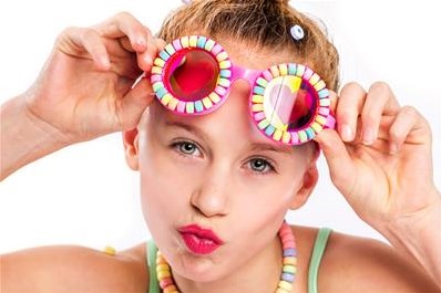Bling2O Lunettes de natation - Pool Jewels - Lunettes enfant à paillettes-2