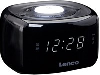 OttoSimon réveil radio FM veilleuse noire avec fonction variateur