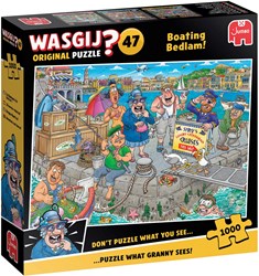 Jumbo puzzle Wasgij Original 47 Boating Bedlam! puzzle 1000 pièces