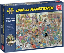 Jumbo puzzle Jan van Haasteren NK Mens Erger Je Niet 2000 pièces cartoon