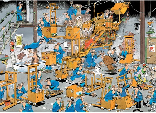 Jumbo puzzle Jan van Haasteren Oldtimers 1000 pièces cartoon-2