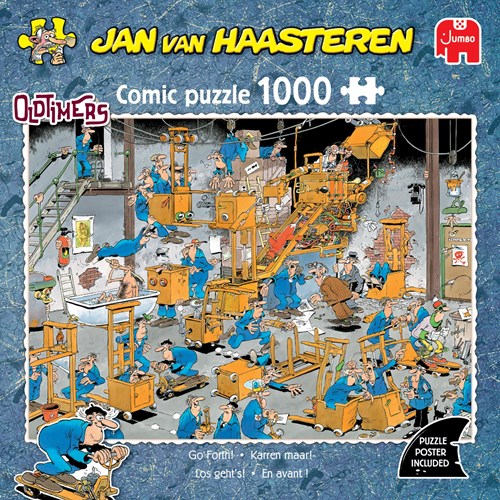 Jumbo puzzle Jan van Haasteren Oldtimers 1000 pièces cartoon-3