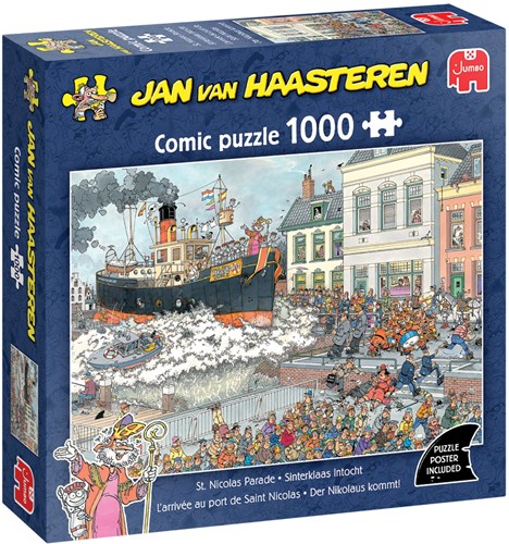 Jumbo puzzle Arrivée de Saint-Nicolas Jan van Haasteren 1000 pièces adultes