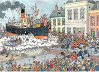 Jumbo puzzle Arrivée de Saint-Nicolas Jan van Haasteren 1000 pièces adultes-2