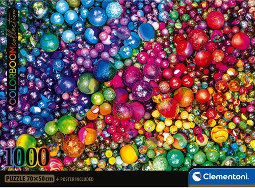 Clementoni puzzle 1000 pièces billes colorées pour adultes-2