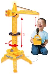 Rapid Wheels grue jouet avec commande par câble et lumière - chantier