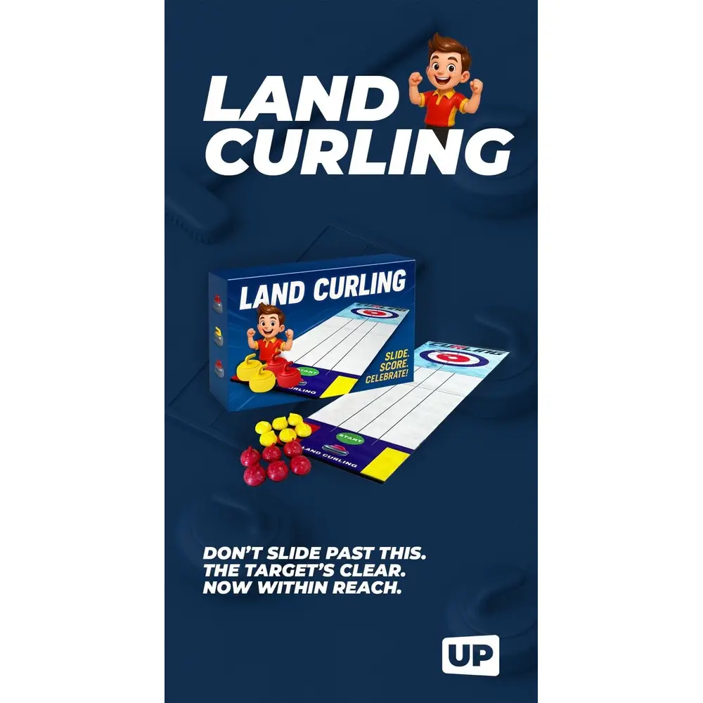 Jeu de table Johntoy Jeu de curling de table pour enfants et famille