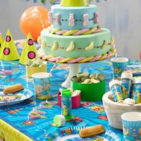 Folat serviettes Bumba - Serviettes fête enfant 20 pièces bleu-2