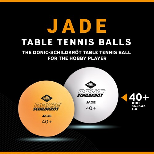 Schildkröt balles de tennis de table Jade blanc 6 pièces qualité Poly 40+-3