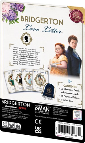 Asmodee jeu de cartes Bridgerton Love Letter - jeu familial stratégique-3