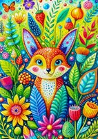 Enjoy Puzzle puzzle Garden's Guest 1000 pièces animaux jardin-3