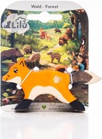 Lilu renard en bois chiot FSC jouet peint à la main 9cm - animaux de la forêt-2