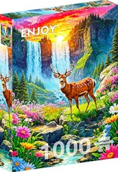 Enjoy Puzzle puzzle Deer Paradise 1000 pièces animaux