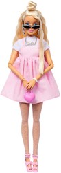 Mattel poupée Barbie style deluxe blonde avec nœud - poupée de mode Barbiecore