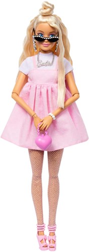 Mattel poupée Barbie style deluxe blonde avec nœud - poupée de mode Barbiecore