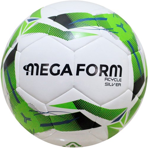 Megaform ballon de football matériau recyclé argent - ballon écologique