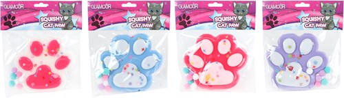 Van Manen jouet squishy patte de chat pailletée antistress 12,5cm-2