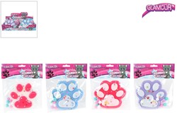 Van Manen jouet squishy patte de chat pailletée antistress 12,5cm