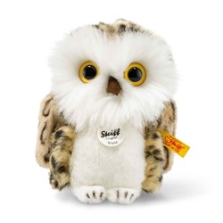 Steiff peluche chouette Wittie blanche - doudou doux 12 cm
