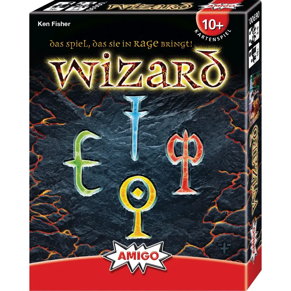 Amigo jeu de cartes Wizard - jeu familial stratégique - classique