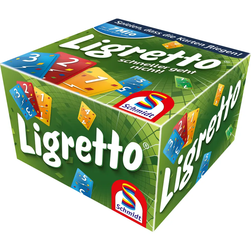Schmidt jeu de cartes Ligretto vert action rapide pour toute la famille