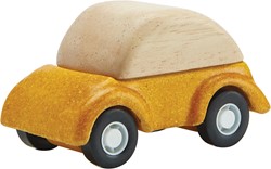 PlanToys Jouets en bois Voiture jaune