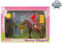 Kids GLOBE set de cheval jouet avec accessoires 13cm - plaisir de jeu-2