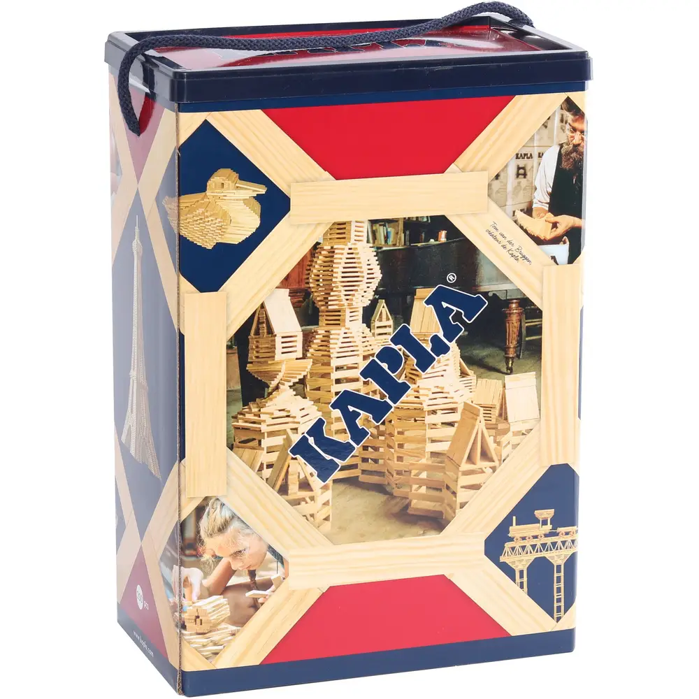 Kapla planchettes en bois coffret de construction 200 pièces avec boîte