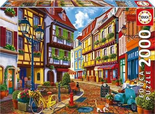 Educa puzzle 2000 pièces Bright Street puzzle ville adultes-2