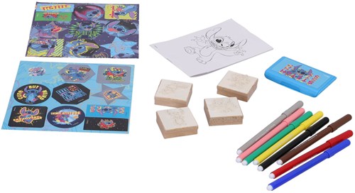 Stitch boîte à tampons maxi 22 pièces bleu set créatif-2