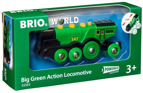 BRIO Locomotive verte puissante à piles - 33593
