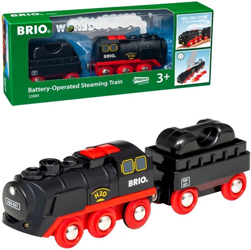 Brio train à vapeur à piles - train jouet avec effet vapeur - 33884-2