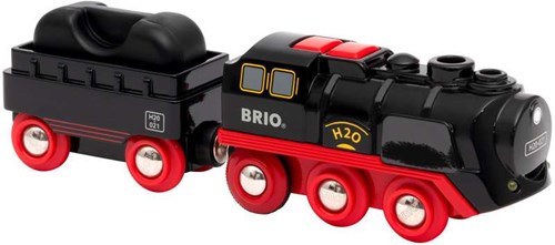 Brio train à vapeur à piles - train jouet avec effet vapeur - 33884-3