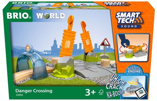 BRIO World Smart Tech Sound Dangerous Railroad Crossing - 33965