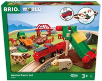 Brio ensemble train jouet ferme - Circuit en bois 30 pièces
