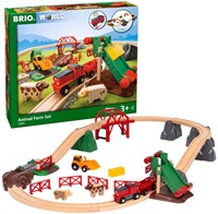 Brio ensemble train jouet ferme - Circuit en bois 30 pièces-2