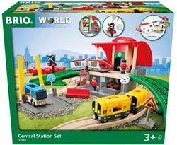 Brio coffret train Central Station - circuit en bois avec accessoires enfants