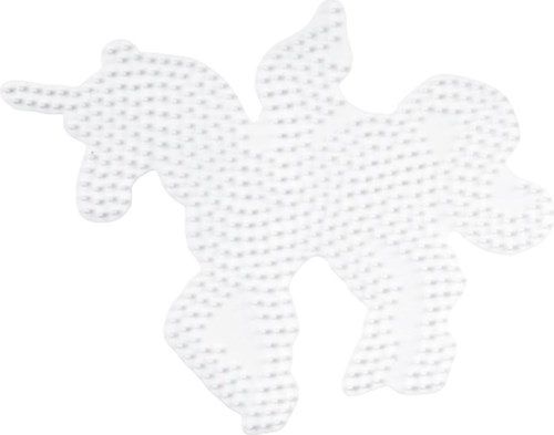 Hama plaque à perles à repasser - jouet créatif licorne blanc