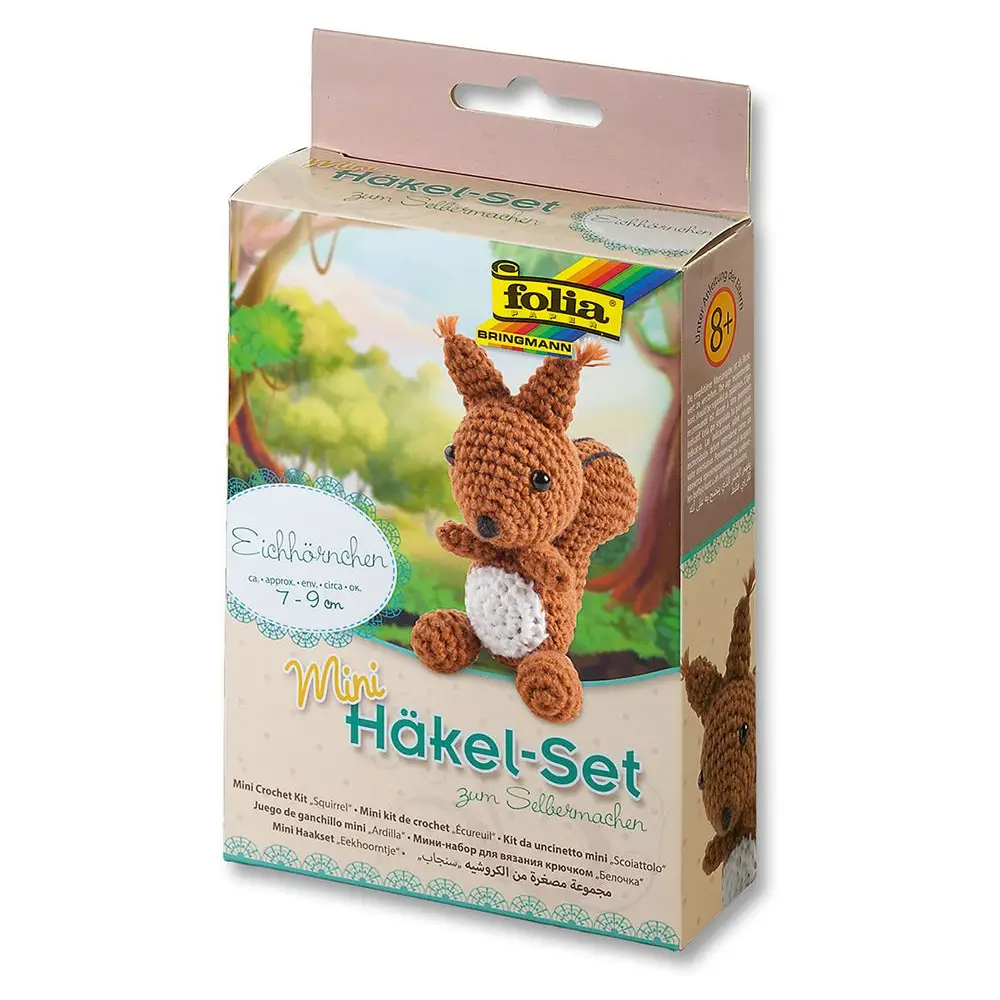 Folia kit crochet écureuil - set créatif pour enfants