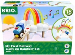 Brio Mon Premier Chemin de Fer Ensemble Arc-en-ciel Lumineux - 11 Pièces