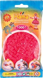 Hama perles à repasser - fuchsia - 1000 pièces - set créatif