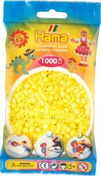 Hama perles à repasser - jaune pastel - 1000 pièces - set créatif
