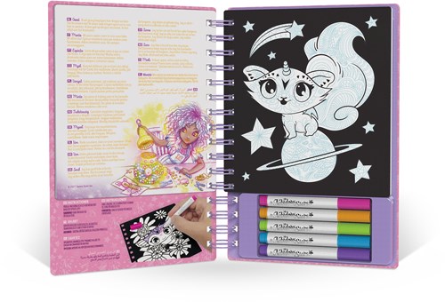 Nebulous Stars set de coloriage motif velours magique pour enfants-3